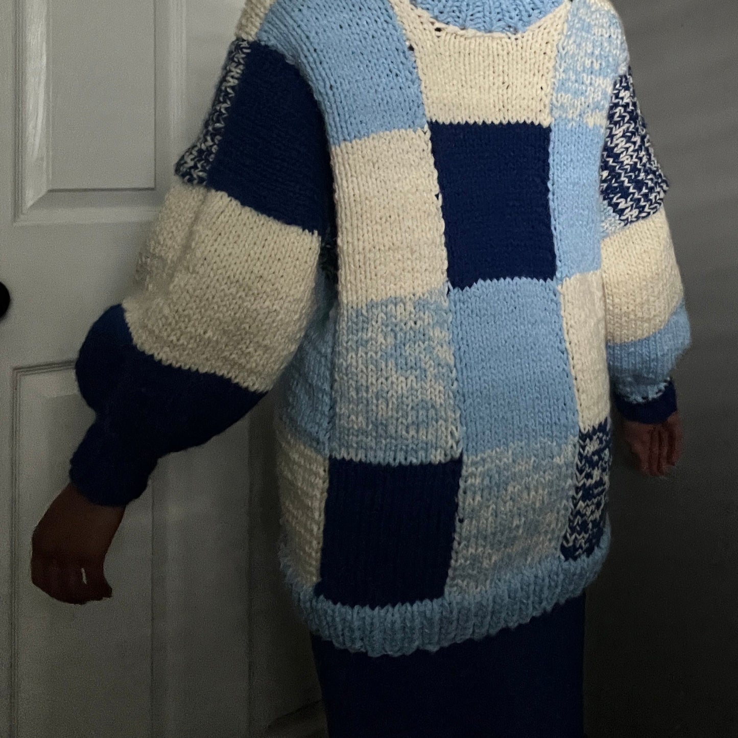 Icy Blue Knit Cardigan