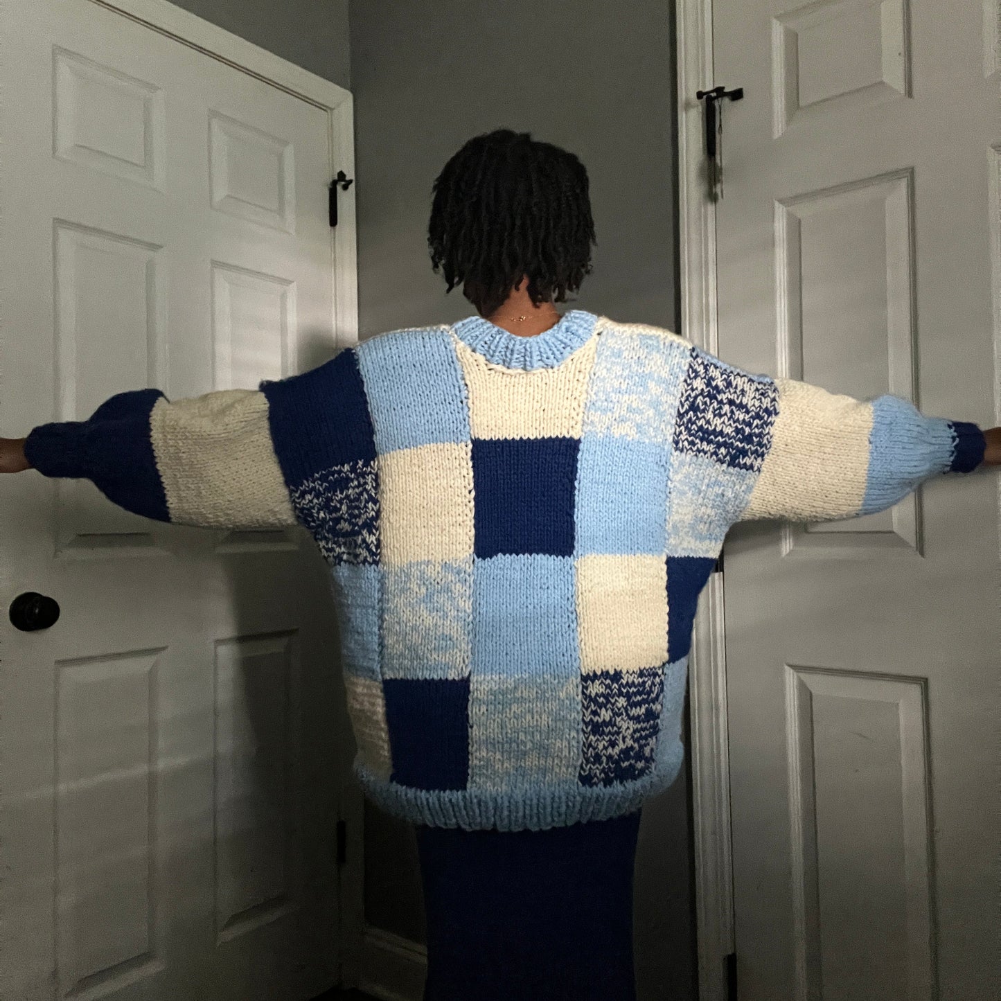 Icy Blue Knit Cardigan