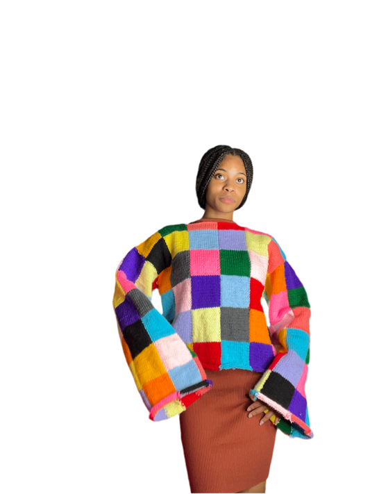 Large Patchwork Sweater